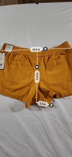 Calia By Carrie Underwood Mid-Rise Casual Active Short Sz XL Yellow - Picture 5 of 6