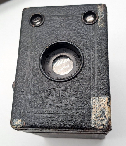 Zeiss Ikon Box Tengor 54/2 Boxkamera 6x9cm Film + Tasche ab 1928 Goerz Frontar - Bild 6 von 9