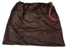 Kate Spade Storage Dust Bag 19 X 17 w/ Pink Drawstring Gold Logo Lettering  2