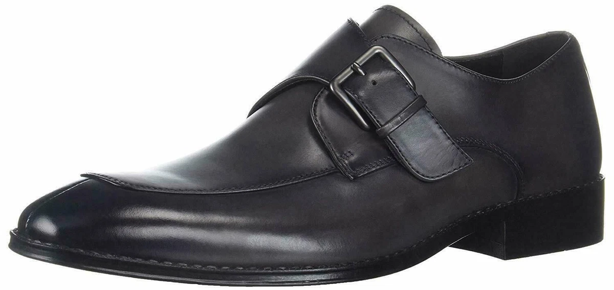 Kenneth Cole REACTION Men s Reggie Monk Strap Loafer Dark Grey 13 M US