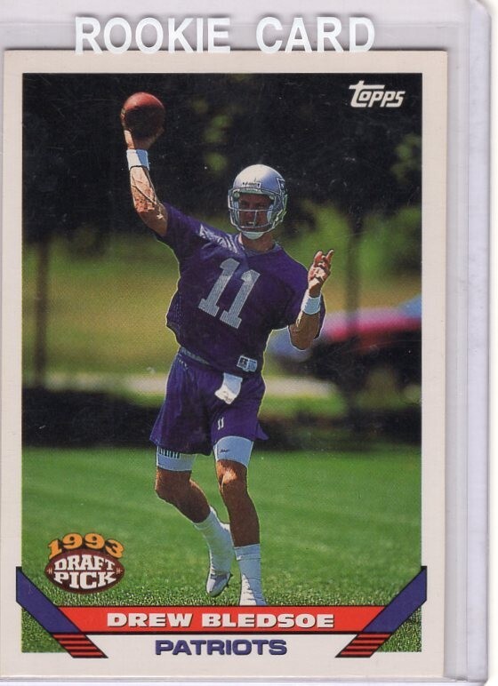 Drew Bledsoe 1993 Topps "DRAFT PICK" #130 New England Patriots