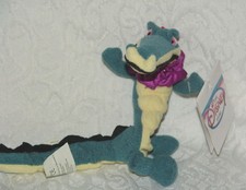 Disney FANTASIA ALLIGATOR 8" Dancing Crocodile Croc Plush Bean Bag RARE NWT NEW