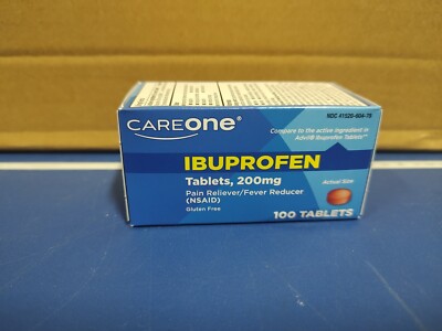 CareOne Ibuprofen Pain Reliever Fever Reducer 200mg Exp 05/2026