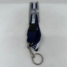 Adidas Key Tag Lanyard Dark Blue White NEW