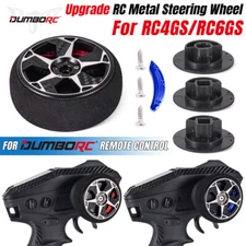 DUMBORC Remote Control Handwheel Metal Sponge RC Transmitter Steering Wheel