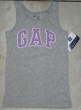 NWT GAP Kids Arch Logo Sequin Rib Tank Top Tee M 8 NEW
