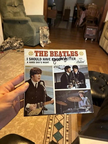 THE BEATLES A Hard Day's Night / I Should Have Known Better 45  CAPITOL  5222