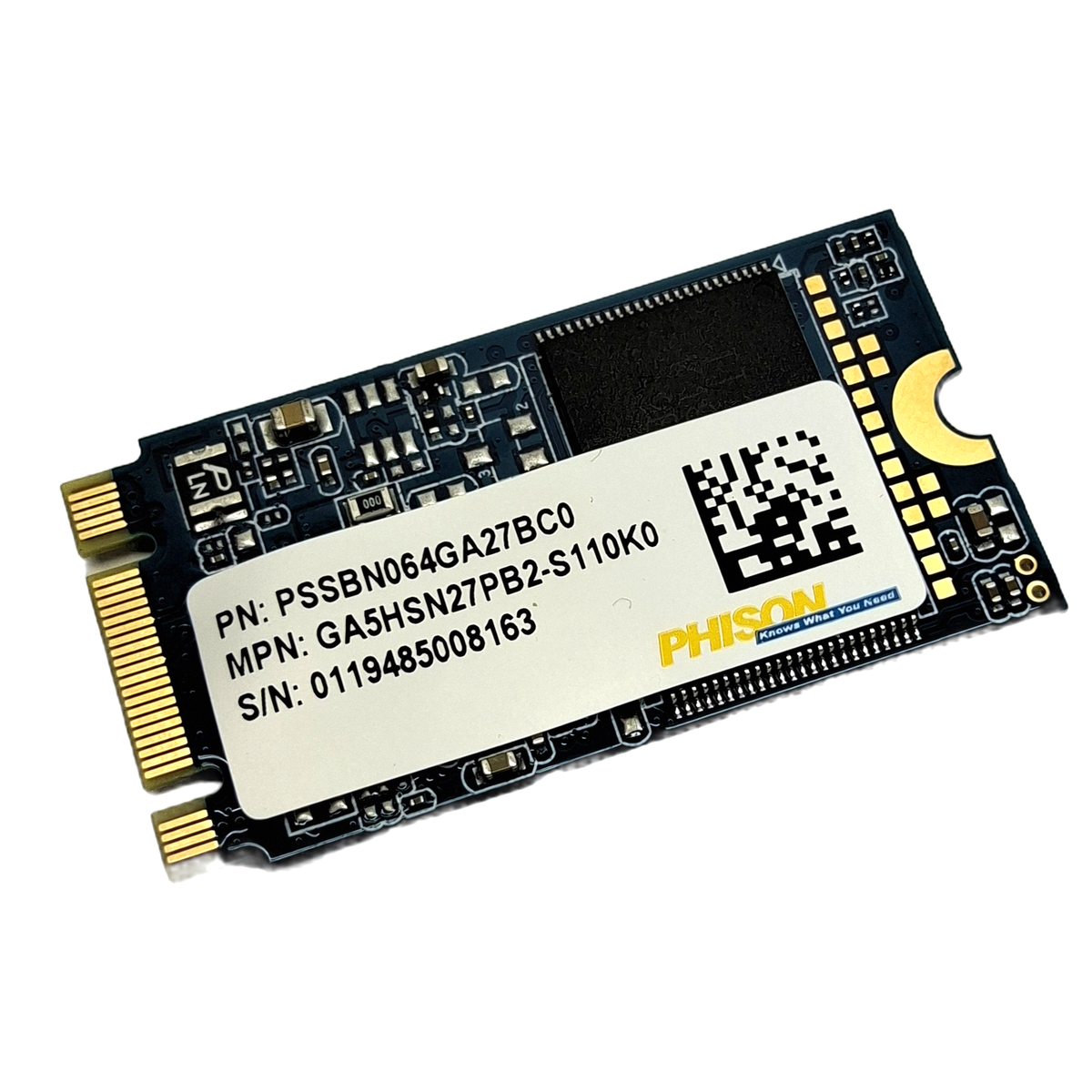 Genuine HP Phison 64GB M.2 2242 NGFF MCIe SSD Drive