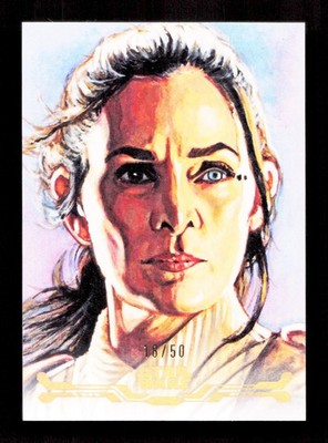 Topps Master Indara Gold Stellar Art Card /50 Star Wars Smugglers Outpost 2026