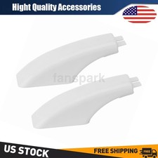 2x White Oven Door Handle End Cap WB7T10144 WB07K10043 For GE Range Stove New