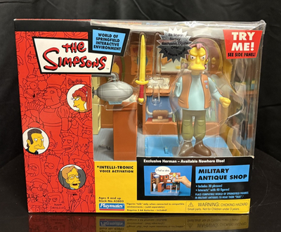 ARMAザ・シンプソンズ ミリタリーアンティークショップ 15→13 Playmates Toys The Simpsons Series 13 Playset Military Antique