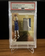 2018-19 JALEN BRUNSON Panini Opulence RPA / 25 (Rookie / On Card)