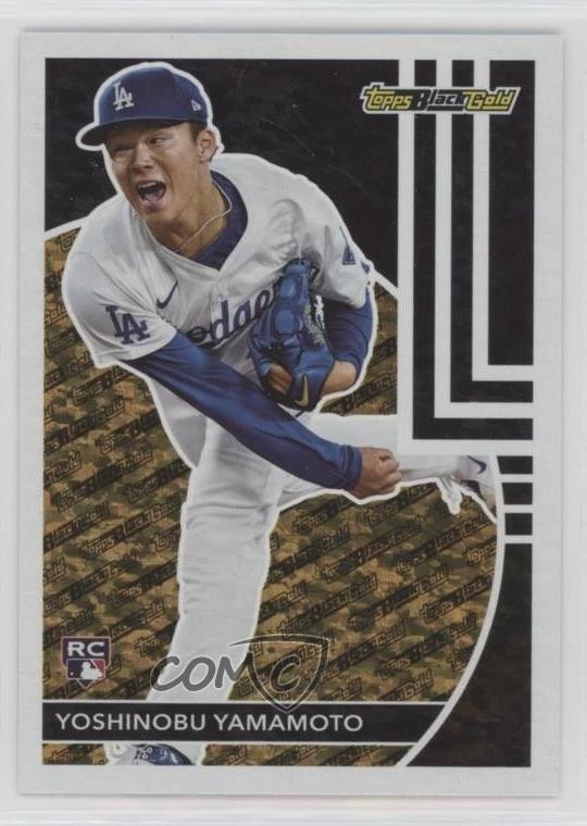 2024 Topps Update Topps Black Gold Yoshinobu Yamamoto #BG-13 Rookie RC