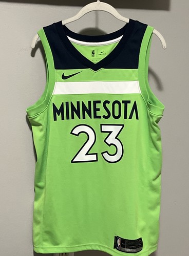 Jimmy Butler Timberwolves Nike Swingman Statement Jersey Lime Green Men’s 44 M - Picture 14 of 15