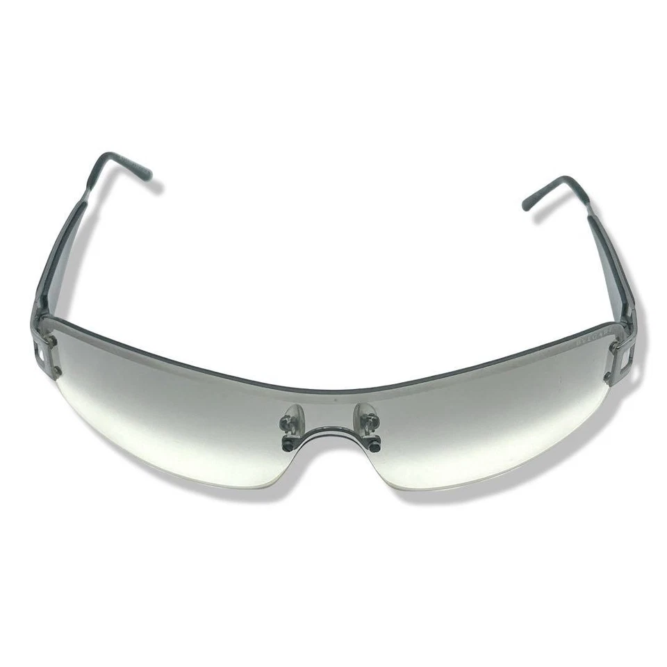 Gafas de sol BVLGARI sin montura cuadrado logotipo lateral Y2K Foto 2 de 4