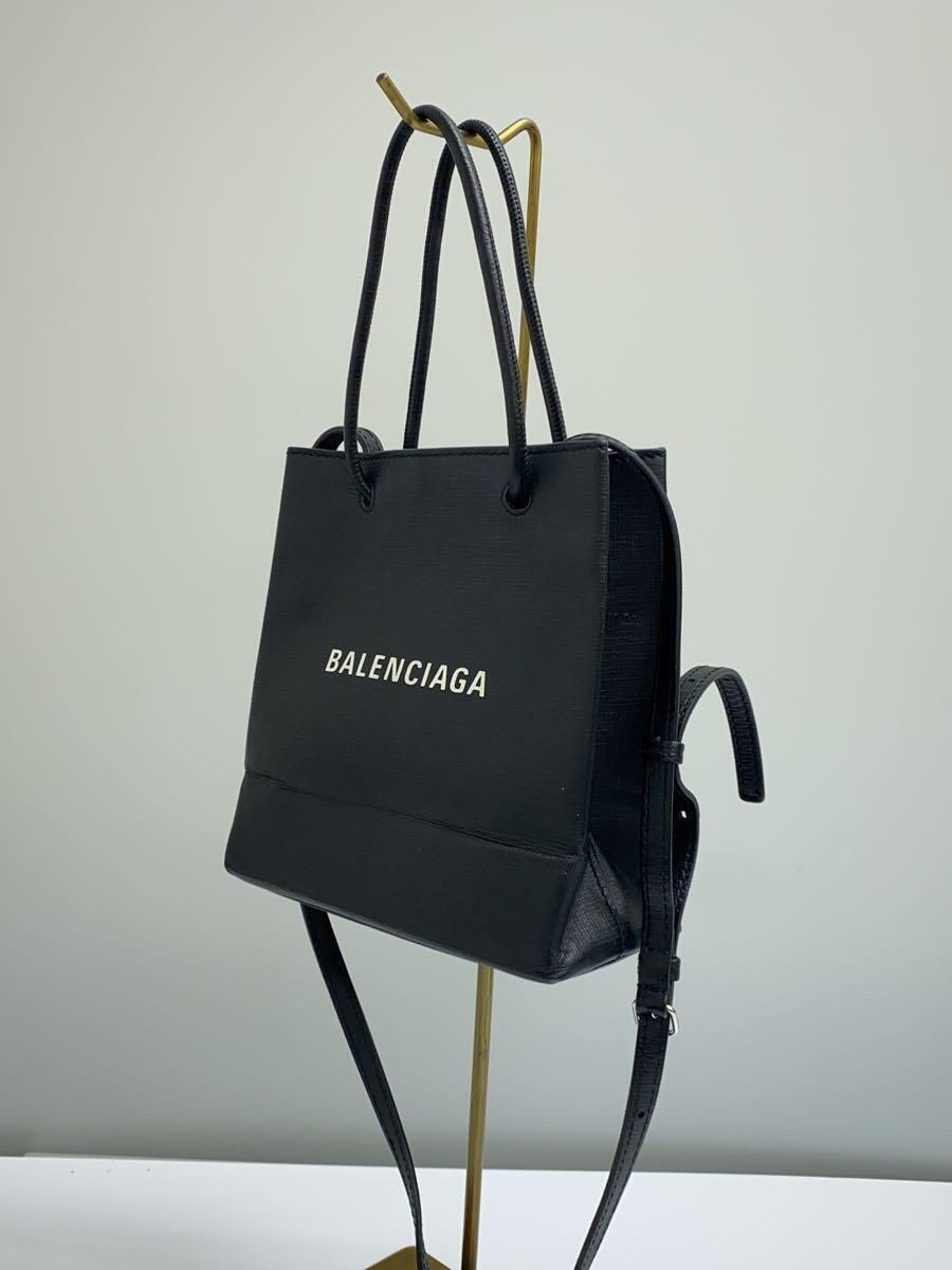 バッグ balenciaga 2way leather shoulder bag BALENCIAGA Shoulder Bag Shopping Tote 2 Way Leather Black