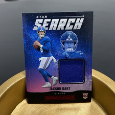 2025 Panini Rookies & Stars Jaxson Dart Giants Rookie Memorabilia Card