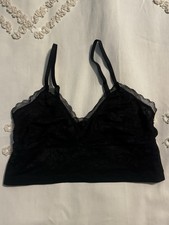 Victoria's Secret Bra Size s Black Lace Wireless Adjustable Pullover Bralette