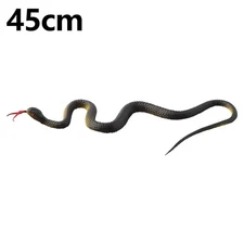Fake Snake Garden Lifelike Light Weight Ornament Reduce Pressure Rubber