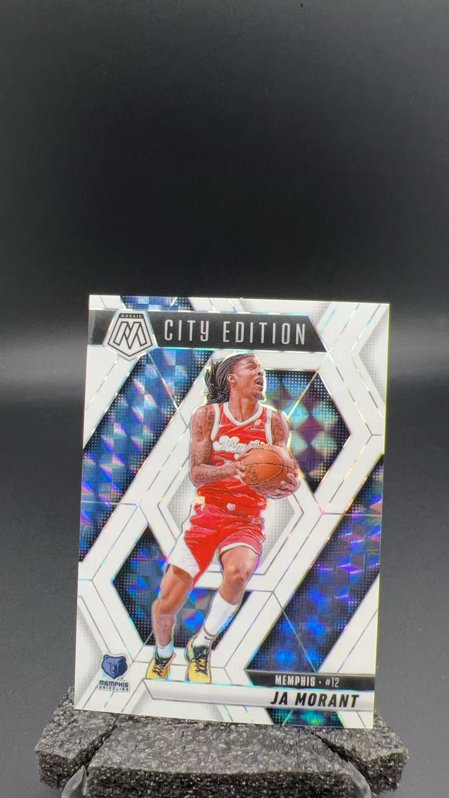 2024-25 Panini Mosaic Ja Morant City Edition White Prizm /25 Grizzlies #11682 C