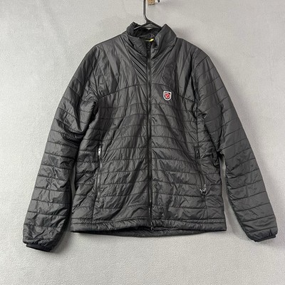 Fjallraven Jacket Mens Size Medium Black Expedition Full Zip Puffer Outdoor