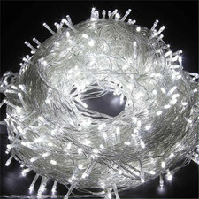 FAIRY STRING LIGHTS 10-40M MAINS EU PLUG IN CHRISTMAS TREE INDOOR & OUTDOOR UK