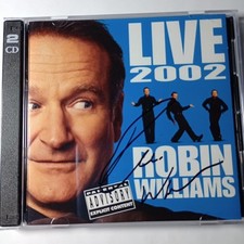 Robin Williams Signed Live 2002 CD Booklet COA Authenticated