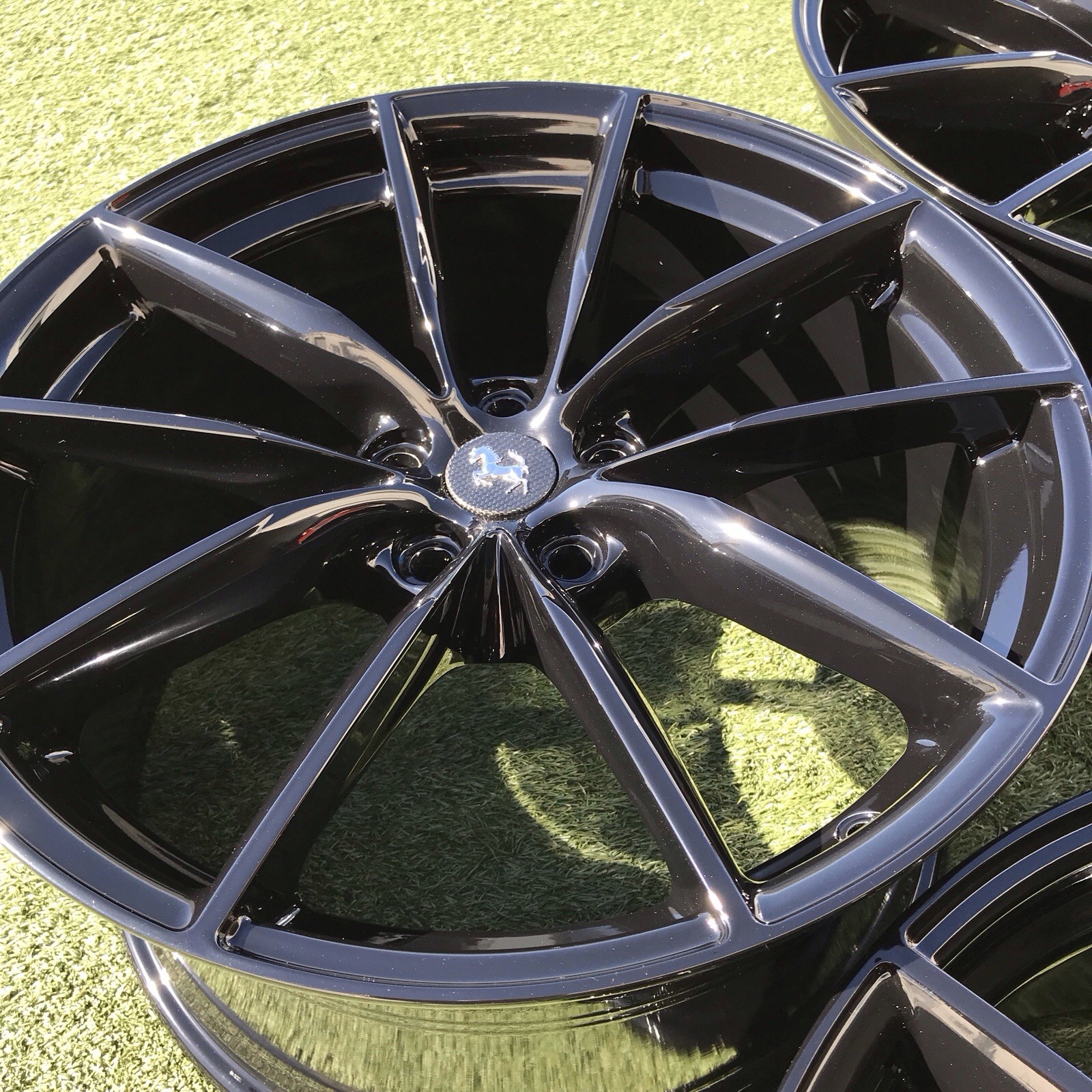 20 FERRARI 812  GTS SUPERFAST FORGED LIGHT WEIGHT BLACK OEM RIMS 864486 842799