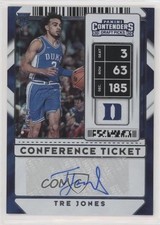 2020-21 Contenders Draft Picks Sticker Conference Ticket 1/99 Tre Jones Auto 0g4
