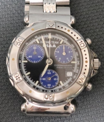 90's RACING TEAM PIAA F-1 Grand Prix Chronograph racing watch working