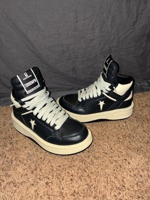 Size 9 - Rick Owens x Converse DRKSHDW TURBOWPN Mid Black Cloud Cream