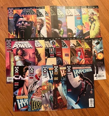 SUPREME POWER 1-18 MARVEL MAX COMIC SET + BONUS STRACZYNSKI FRANK 2003 VG++
