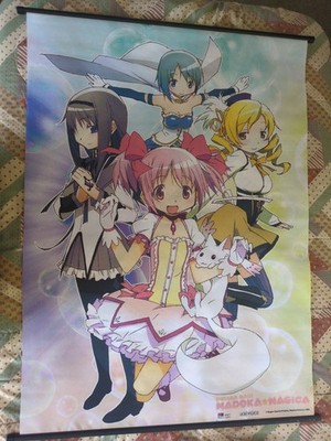 Puella Magi Madoka Magica Anime Magical Girl Tapestry Rare Aniplex 42 x31 