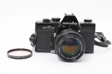 Meter works  Exc 5 Minolta SRT101 Black Film Camera AS IS 50mm f1.4 JAPAN