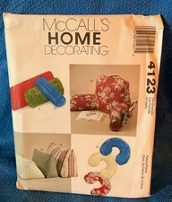 McCalls Pattern Home Decor Comfort Zone Pillows 4123 MAP