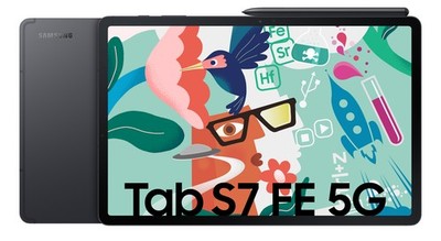 Samsung T736B Galaxy Tab S7 FE 64GB 5G schwarz Android Tablet 12,4'' S Pen USB-C
