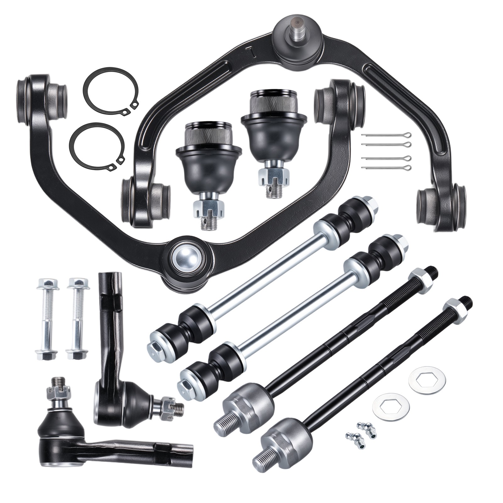 10 Front Upper Control Arm w/Ball Joint Sway Bar Link Tie Rod End for Ford Range thumbnail 9