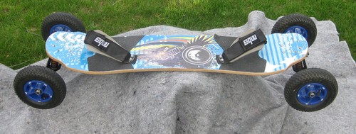 MBS Atom 95X Mountainboard with Foot Straps & Pneumatic Tires NO HANDBRAKE