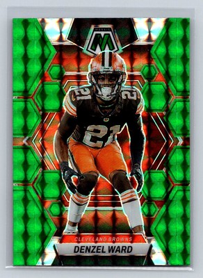 2023 Panini Mosaic #52 Denzel Ward Green Mosaic Prizm Cleveland Browns C46