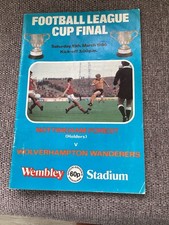 1980 Nottingham Forest v Wolves League Cup Final Football Programme