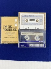 Vintage Cassette Tape Lot Hypnosis 1978 Relaxation 1969 Im Ok You're Ok Preowned