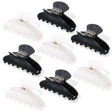8 Pcs Large Acrylic Hair Claw Clips Bulk Cute Women Non Slip Strong Hold for ...