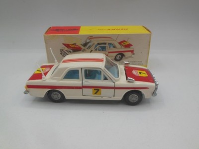 Dinky toys 205 Lotus Cortina Rally Car Rn 7 Original & Superb VN Mint