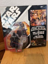 Star Wars 30th Anniversary Coin Album Plus Darth Vader Action Figure NEW SEALED