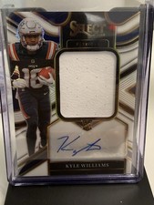 2025  Select Kyle Williams Patriots Jumbo Rookie Auto Swatches  Card 02 /75 🏈
