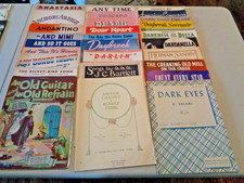 HUGE LOT of 50 VINTAGE 30s 40s 50s Piano Sheet Music Movies/Waltzes/Ballads 6