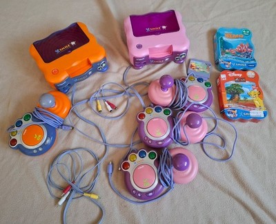 Vtech Vsmile Konvolut 3 Spiele 2 Konsolen 4 Joysticks