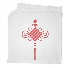 'Red Chinese Knotting' Cotton Baby Blanket / Shawl BY00051767