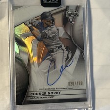 🔥🔥2025 Topps Chrome Black Connor Norby RC Auto  /199 CBA-CN 🔥🔥