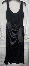 NWOT Mable M Black Sleeveless Ruched Bow Cocktail Dress 130270